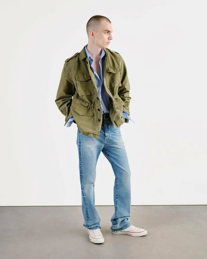 Men Jackets and Coats Nili Lotan CHARLIE JACKET Uniform Green