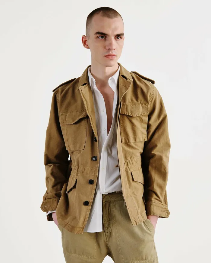Men Jackets and Coats Nili Lotan CHARLIE JACKET Uniform Green