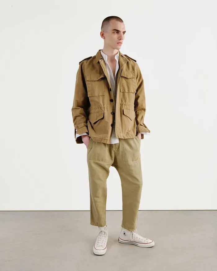 Men Jackets and Coats Nili Lotan CHARLIE JACKET Uniform Green