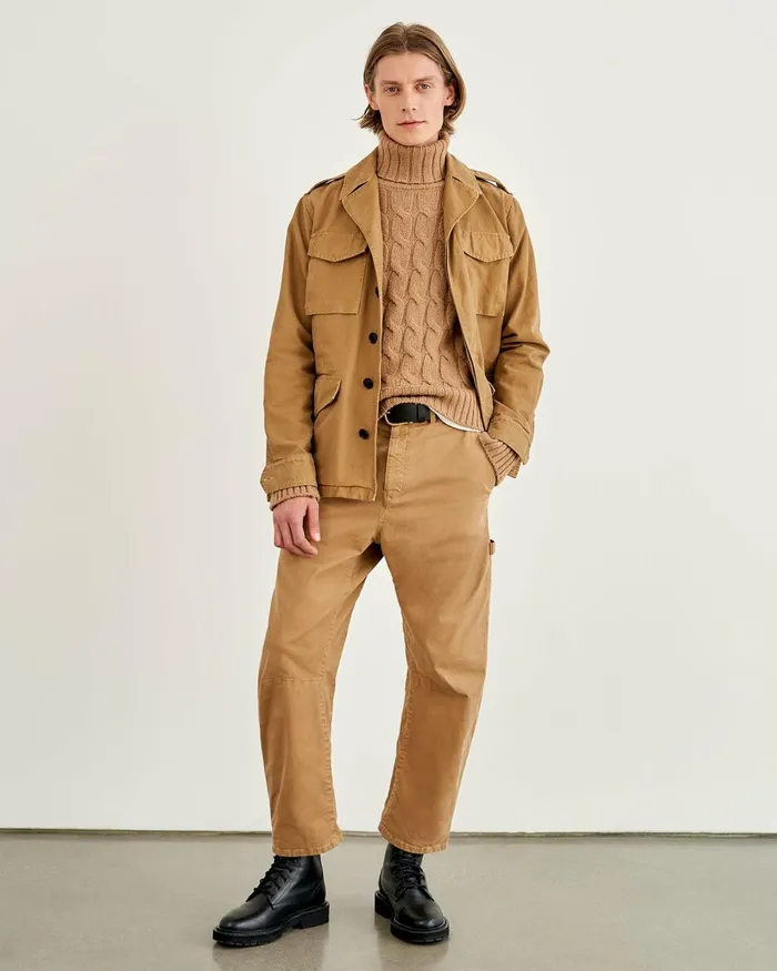 Men Jackets and Coats Nili Lotan CHARLIE JACKET Uniform Green