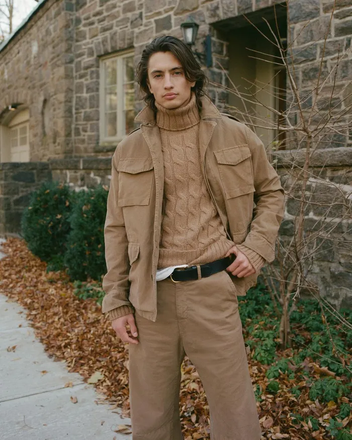 Men Jackets and Coats Nili Lotan CHARLIE JACKET Uniform Green