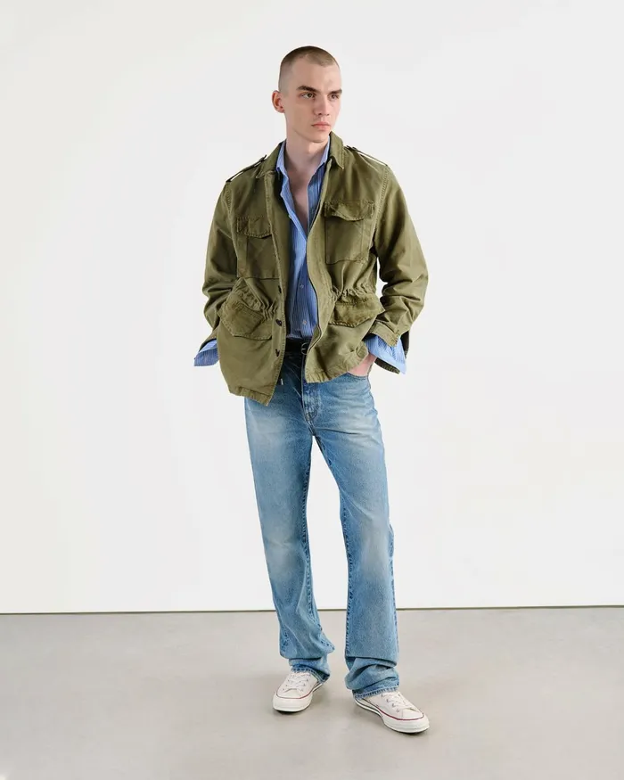 Men Jackets and Coats Nili Lotan CHARLIE JACKET Uniform Green