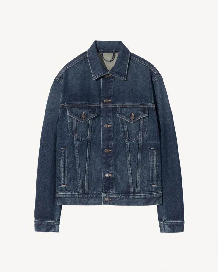 Men Jackets and Coats Nili Lotan ZACHARY DENIM JACKET Simon Wash