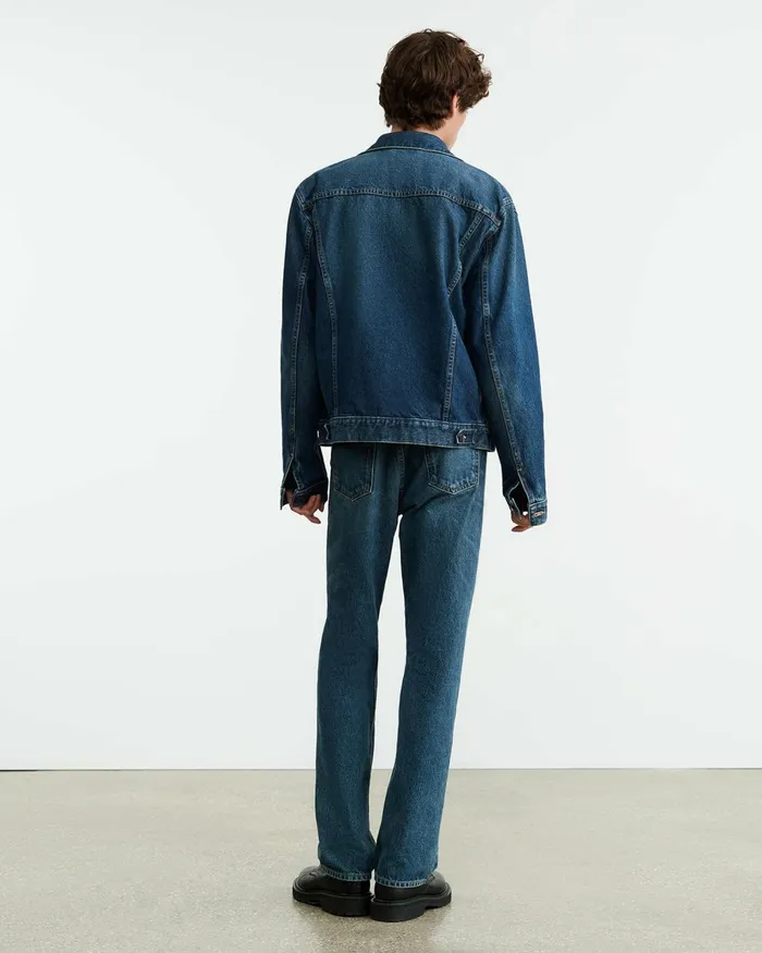 Men Jackets and Coats Nili Lotan ZACHARY DENIM JACKET Simon Wash