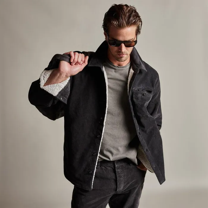 Men JacketsOuterwear James Perse Corduroy Sherpa Jacket Magma