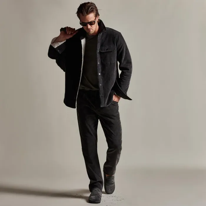 Men JacketsOuterwear James Perse Corduroy Sherpa Jacket Magma