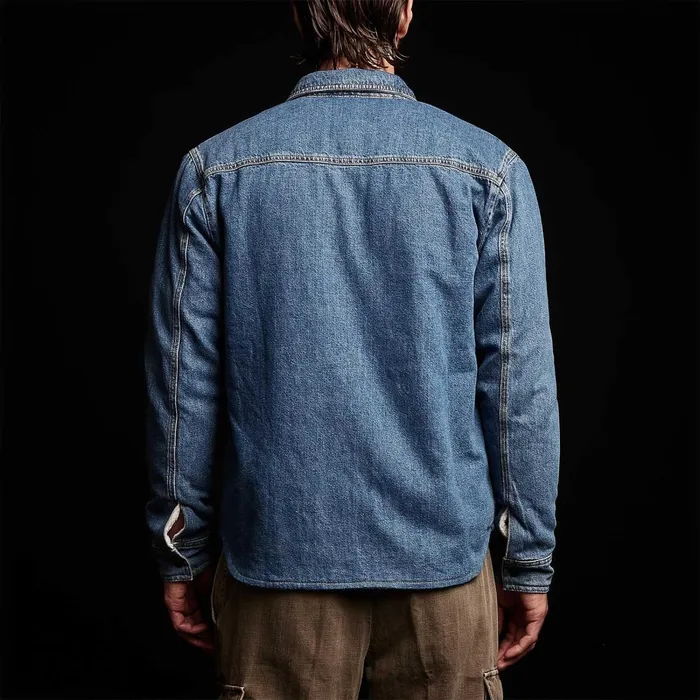 Men JacketsOuterwear James Perse Denim Sherpa Jacket Indigo