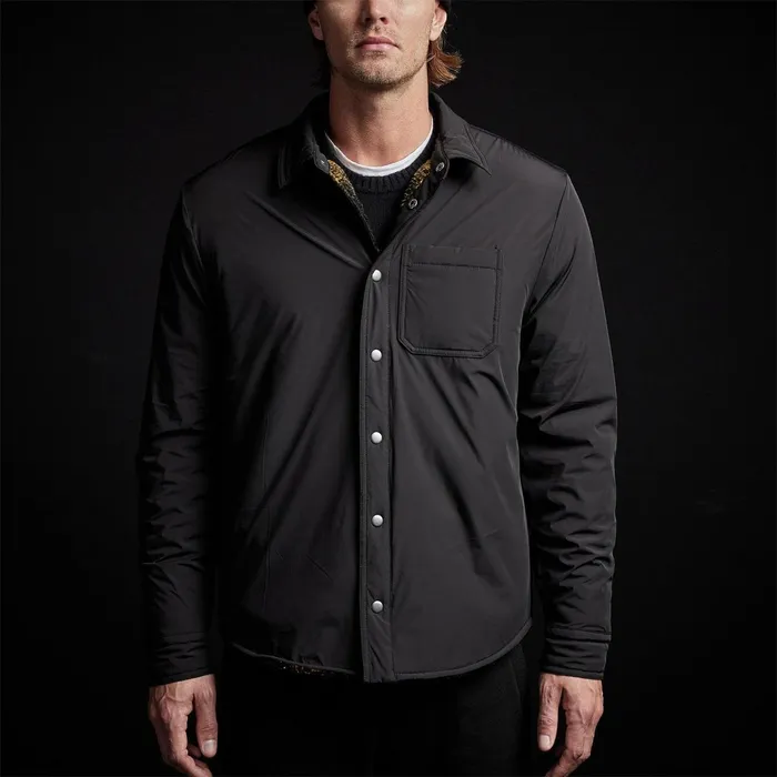 Men JacketsOuterwear James Perse Plaid Lined Performance Jacket Black