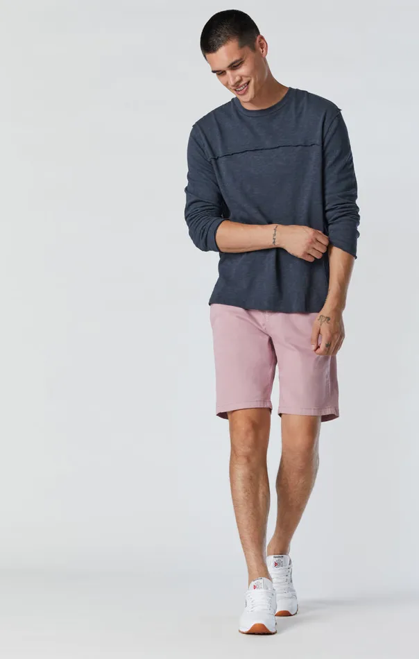 Men Jacob Shorts In Lilas Twill Mavi Jeans Shorts