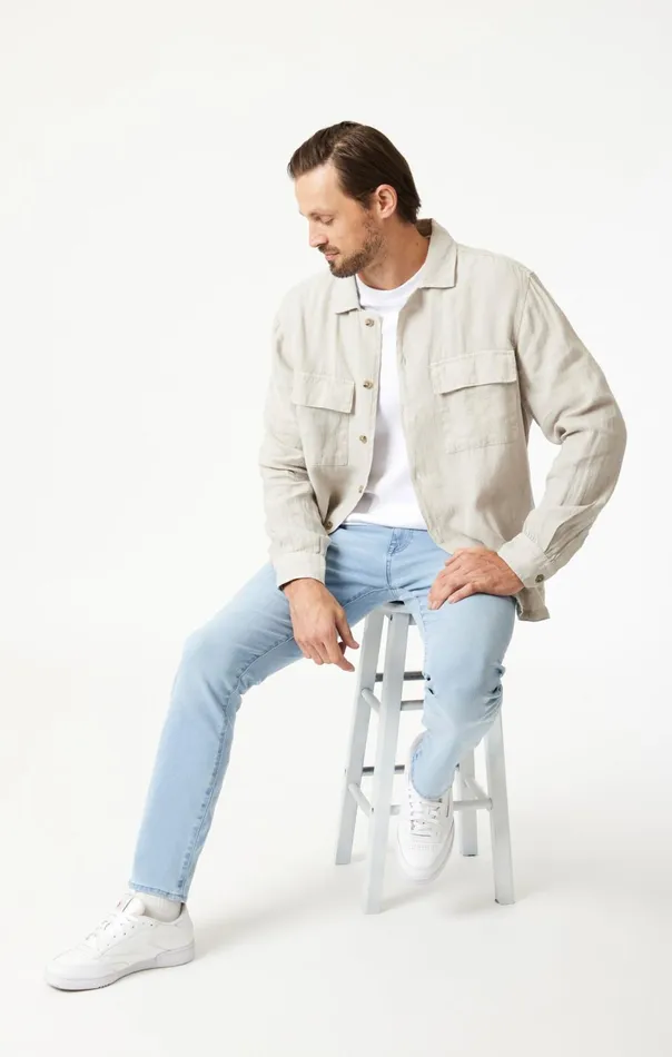 Men Jake Slim Leg In Ice Blue Williamsburg Mavi Jeans Denim