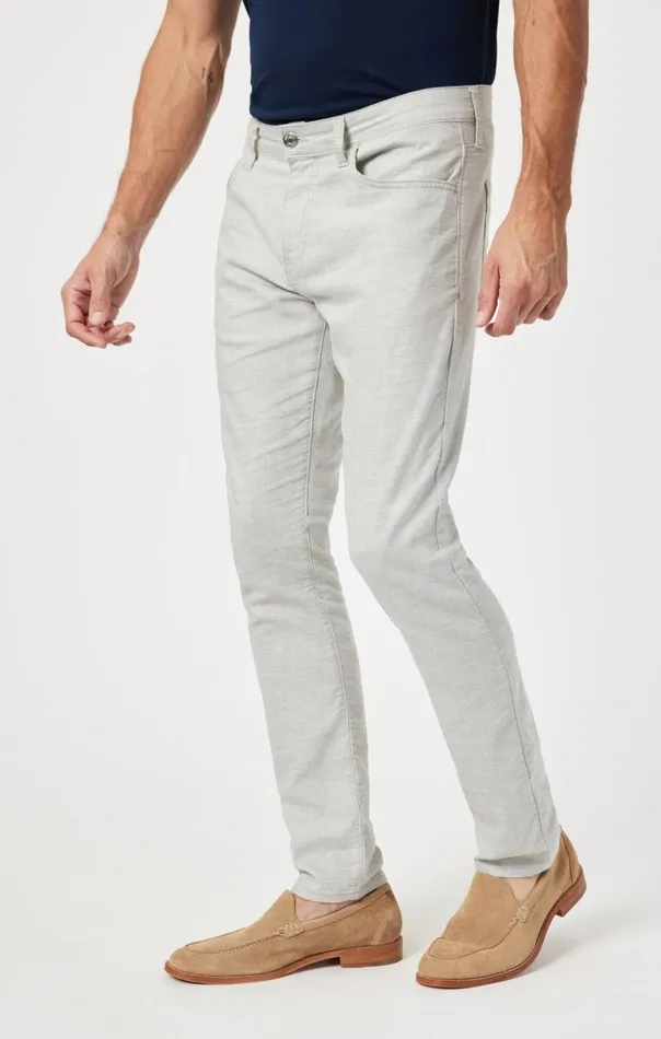 Men Jake Slim Leg In Light Grey Linen Mavi Jeans Pants Men Jake Slim Leg In Light Grey Linen Mavi Jeans Pants