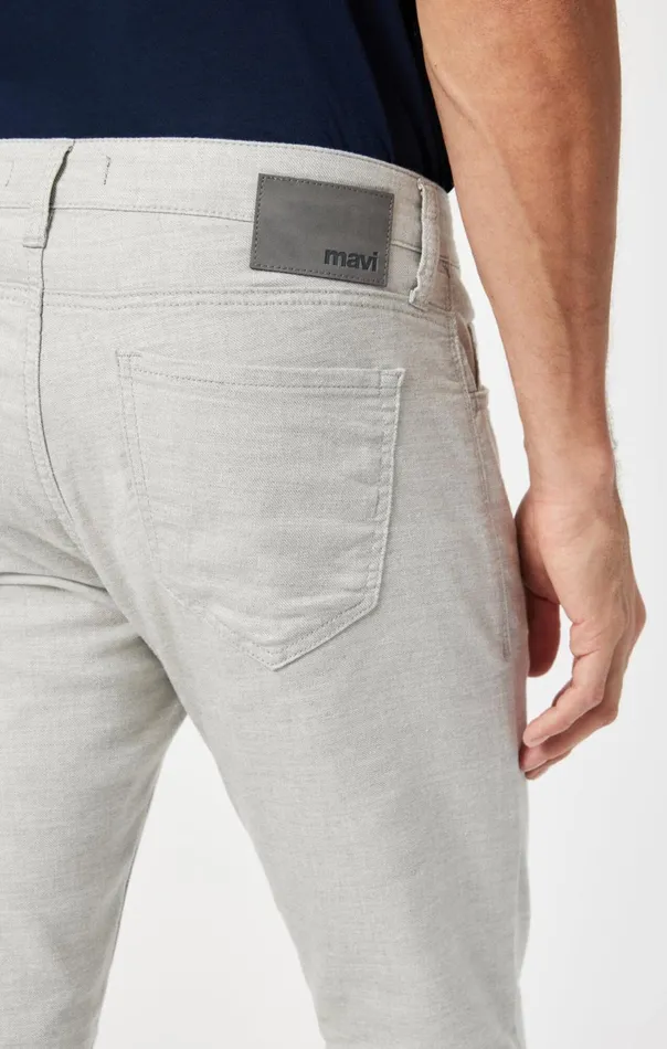 Men Jake Slim Leg In Light Grey Linen Mavi Jeans Pants Men Jake Slim Leg In Light Grey Linen Mavi Jeans Pants