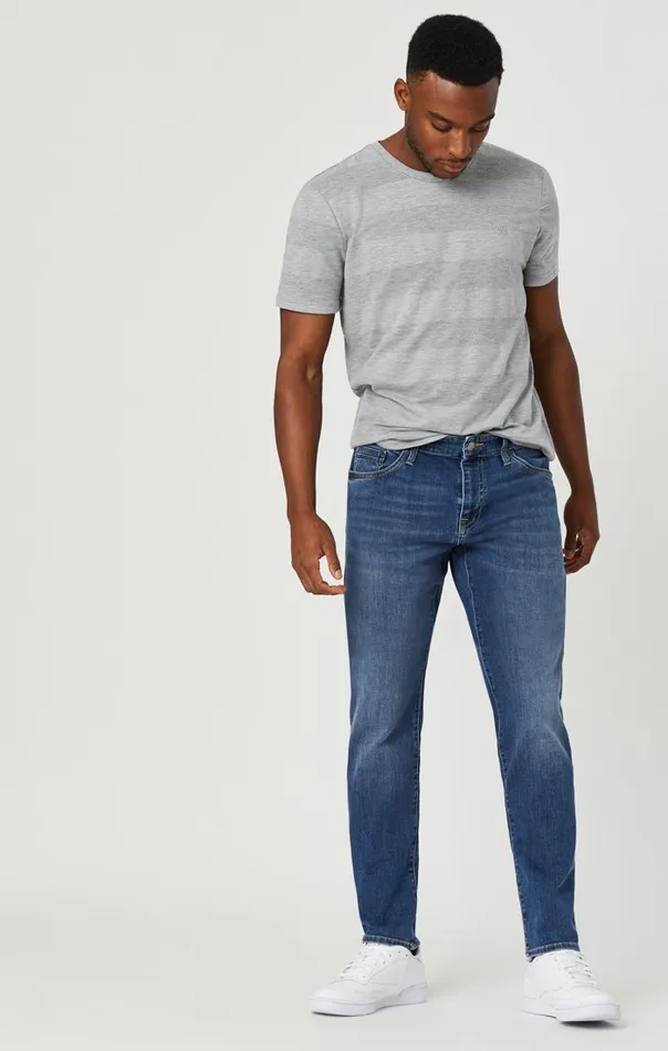 Men Jake Slim Leg In Mid Foggy Williamsburg Mavi Jeans Denim