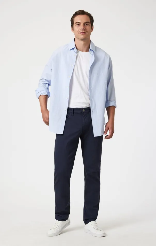 Men Jake Slim Leg In Navy Active Comfort Mavi Jeans Pants