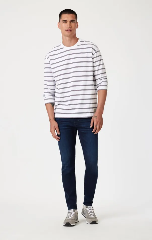 Men James Skinny In Deep Indigo Supermove Mavi Jeans Denim