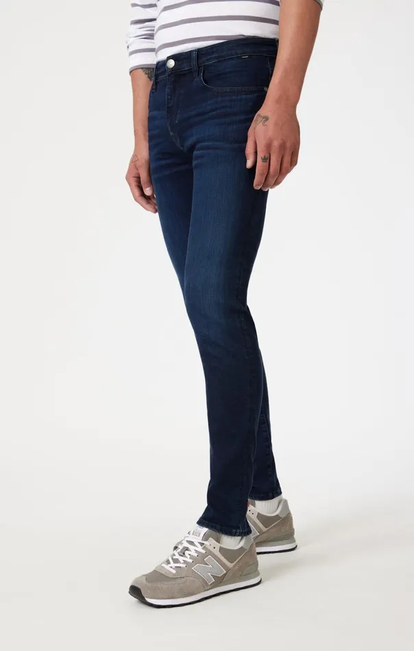 Men James Skinny In Deep Indigo Supermove Mavi Jeans Denim Men James Skinny In Deep Indigo Supermove Mavi Jeans Denim