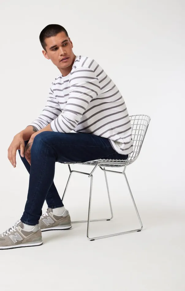 Men James Skinny In Deep Indigo Supermove Mavi Jeans Denim Men James Skinny In Deep Indigo Supermove Mavi Jeans Denim