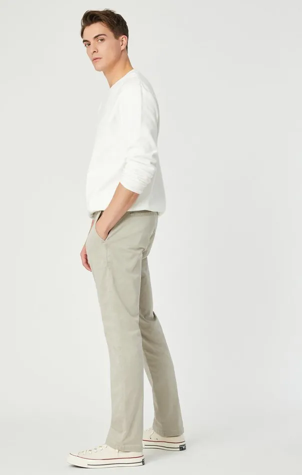 Men Johnny Slim Leg Chino In Stone Grey Sateen Twill Mavi Jeans Pants Men Johnny Slim Leg Chino In Stone Grey Sateen Twill Mavi Jeans Pants
