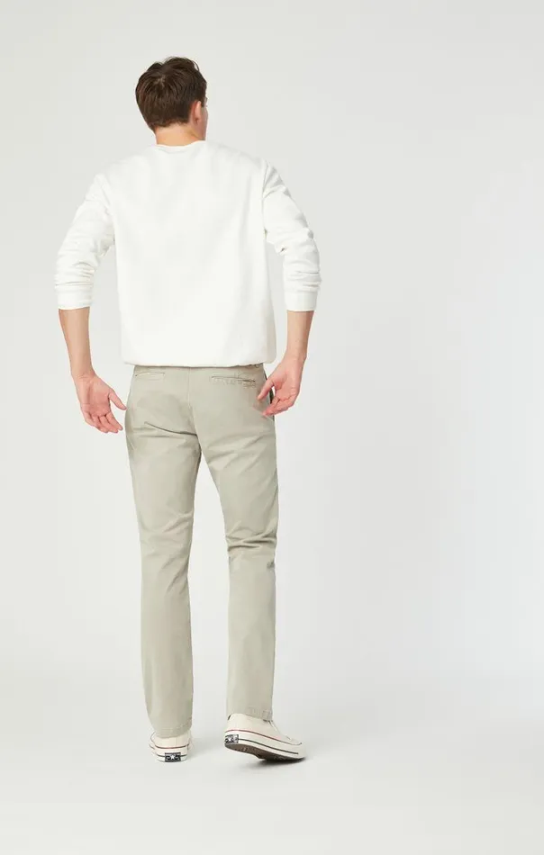 Men Johnny Slim Leg Chino In Stone Grey Sateen Twill Mavi Jeans Pants Men Johnny Slim Leg Chino In Stone Grey Sateen Twill Mavi Jeans Pants