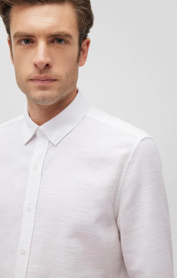 Men Ken ButtonUp Shirt In Antique White Mavi Jeans Shirts Men Ken ButtonUp Shirt In Antique White Mavi Jeans Shirts