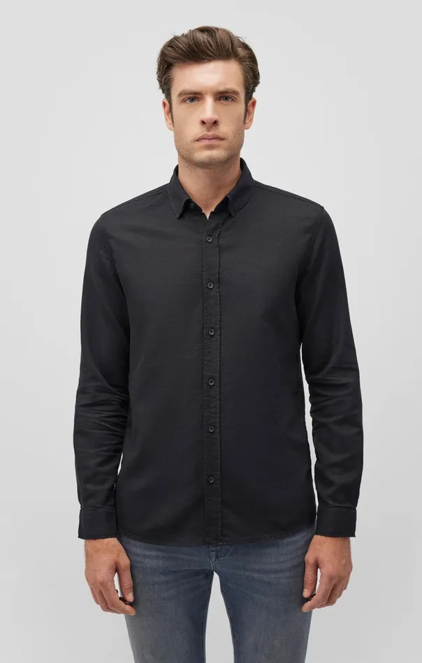 Men Ken ButtonUp Shirt In Black Mavi Jeans Shirts Men Ken ButtonUp Shirt In Black Mavi Jeans Shirts