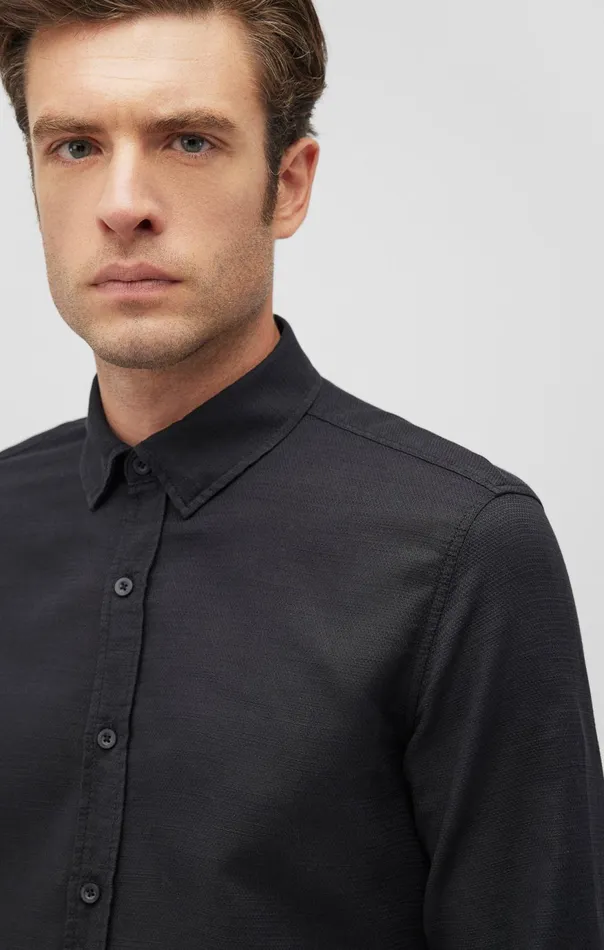 Men Ken ButtonUp Shirt In Black Mavi Jeans Shirts Men Ken ButtonUp Shirt In Black Mavi Jeans Shirts