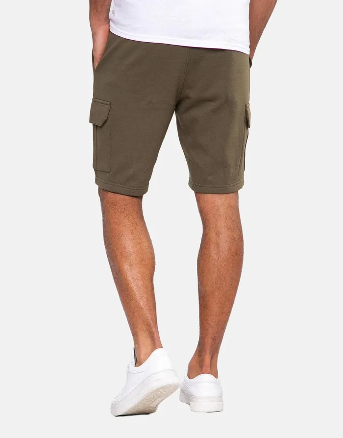 Men Khaki Cargo Fleece Shorts Khaki Threadbare Shorts Men Khaki Cargo Fleece Shorts Khaki Threadbare Shorts