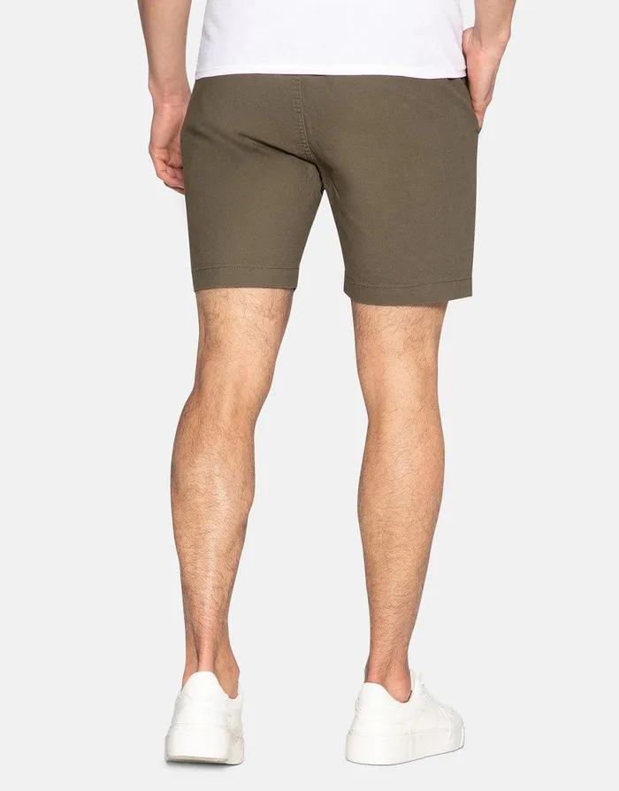 Men Khaki Jogger Style Chino Shorts Khaki Threadbare Shorts Men Khaki Jogger Style Chino Shorts Khaki Threadbare Shorts