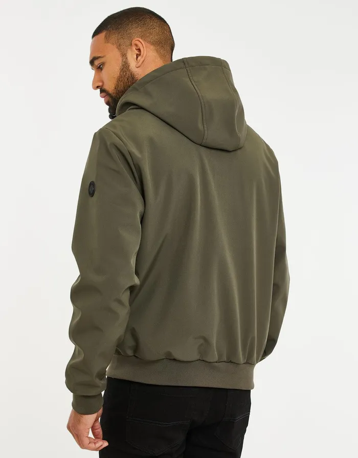Men Khaki Lightweight Hooded Jacket Khaki Threadbare Jacket and Coats Men Khaki Lightweight Hooded Jacket Khaki Threadbare Jacket and Coats