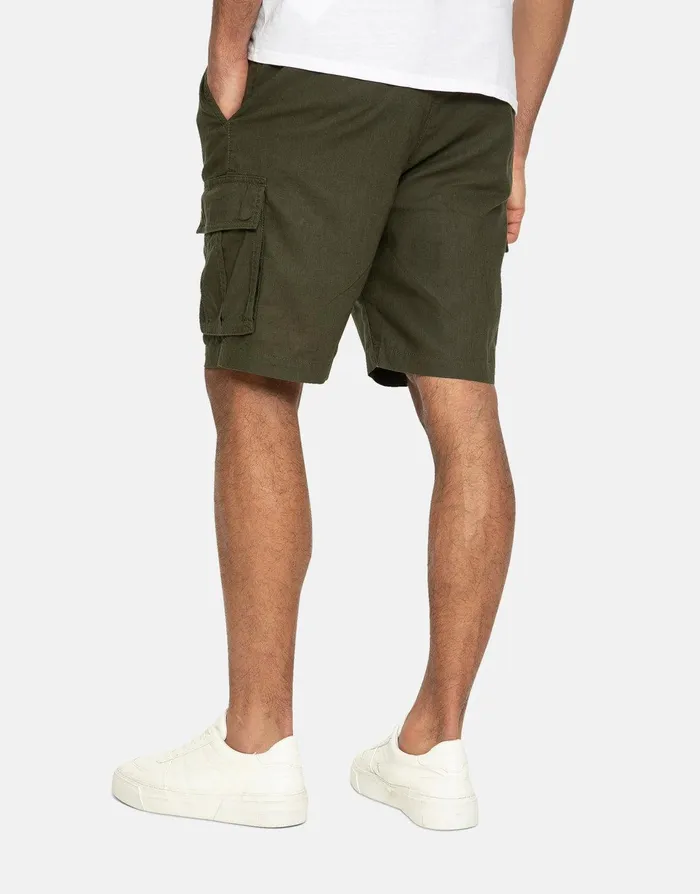 Men Khaki Linen Blend Cargo Shorts Khaki Threadbare Linen Men Khaki Linen Blend Cargo Shorts Khaki Threadbare Linen