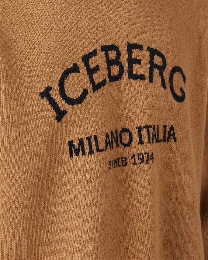 Men KNITWEAR Iceberg Crewneck Sweater With Logo Men KNITWEAR Iceberg Crewneck Sweater With Logo
