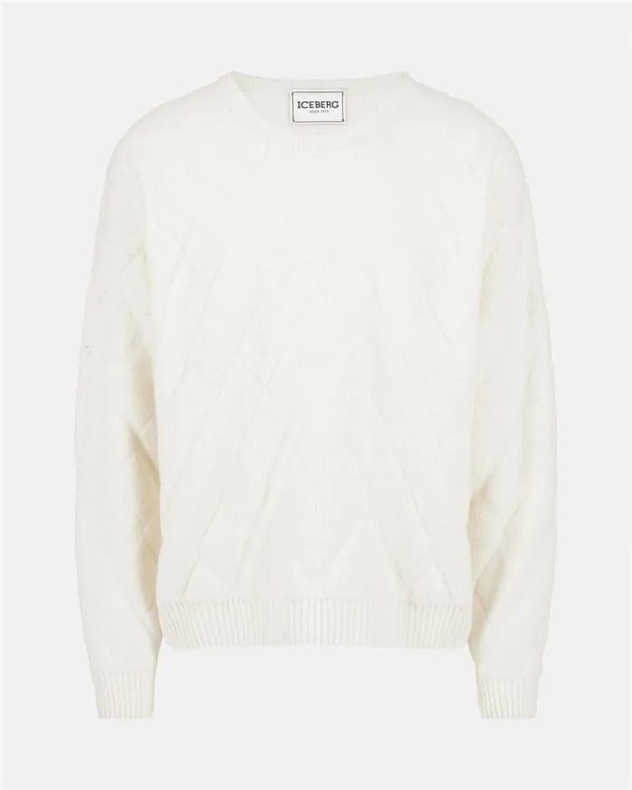 Men KNITWEAR Iceberg Elegant Sweater With Logo Men KNITWEAR Iceberg Elegant Sweater With Logo