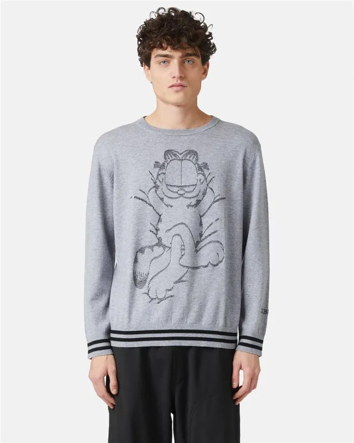 Men KNITWEAR Iceberg Pullover With Garfield Design