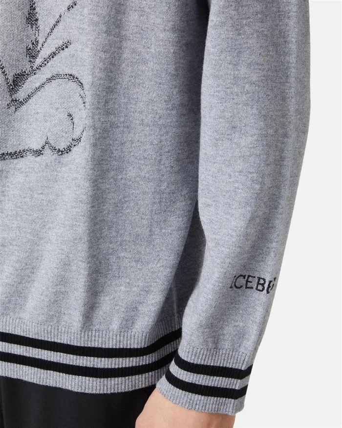 Men KNITWEAR Iceberg Pullover With Garfield Design Men KNITWEAR Iceberg Pullover With Garfield Design