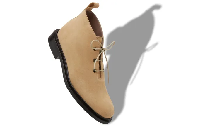 Men LaceUps Manolo Blahnik RODRIGOV Sand Suede Desert Boots Men LaceUps Manolo Blahnik RODRIGOV Sand Suede Desert Boots