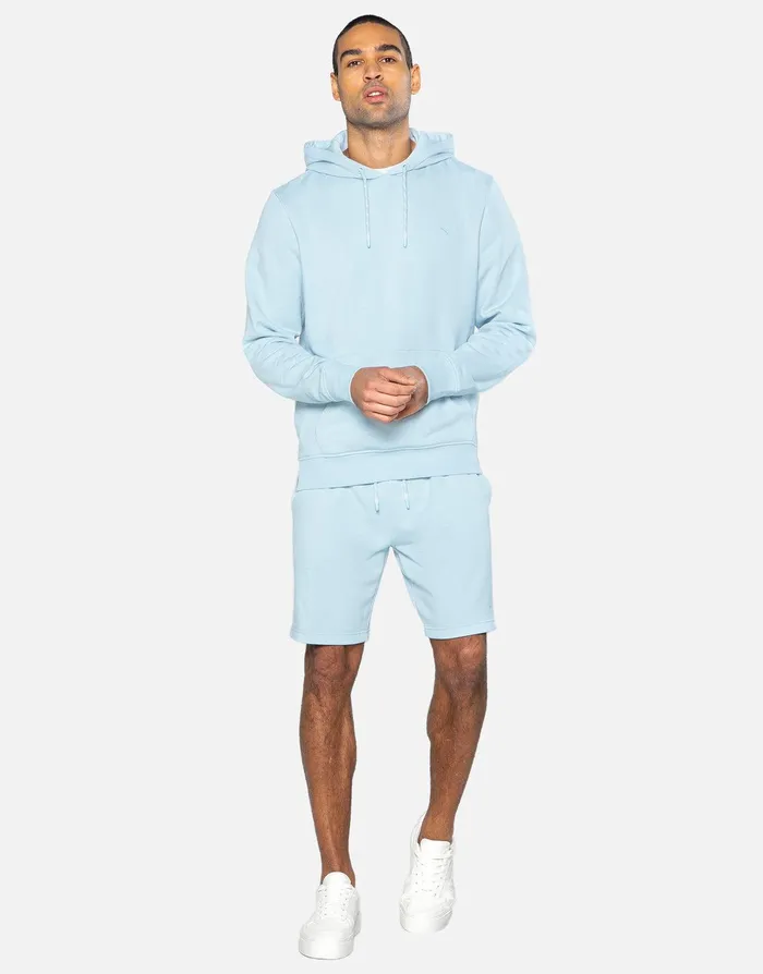 Men Light Blue Fleece Shorts Light Blue Threadbare Shorts Men Light Blue Fleece Shorts Light Blue Threadbare Shorts