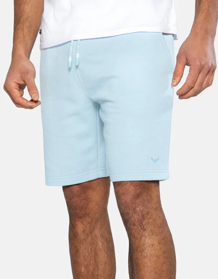 Men Light Blue Fleece Shorts Light Blue Threadbare Shorts Men Light Blue Fleece Shorts Light Blue Threadbare Shorts