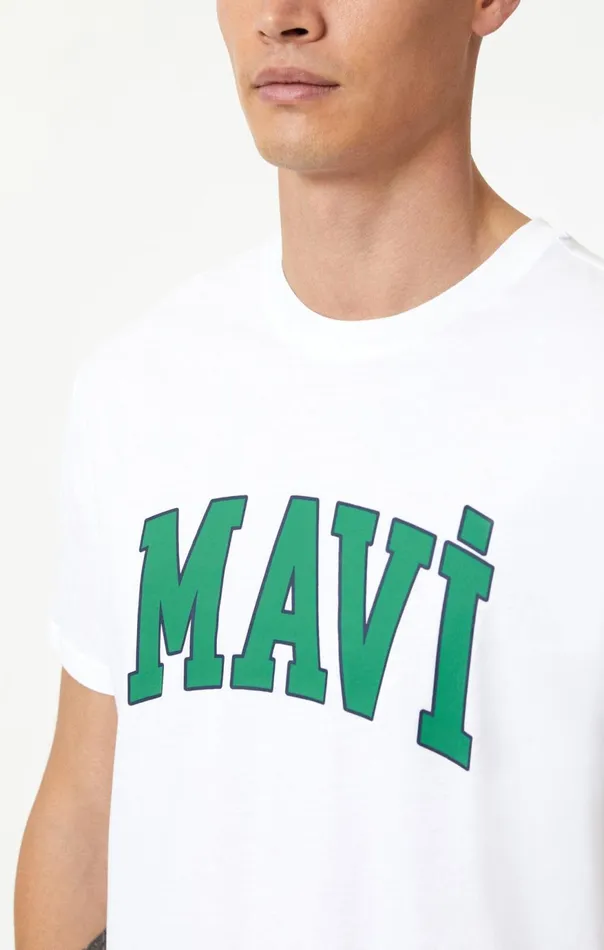 Men Logo TShirt In White Mavi Jeans TShirts Men Logo TShirt In White Mavi Jeans TShirts