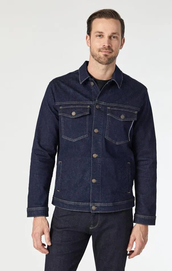 Men Loran Jacket In Rinse Organic Selvedge Mavi Jeans Jackets