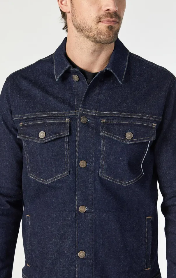 Men Loran Jacket In Rinse Organic Selvedge Mavi Jeans Jackets