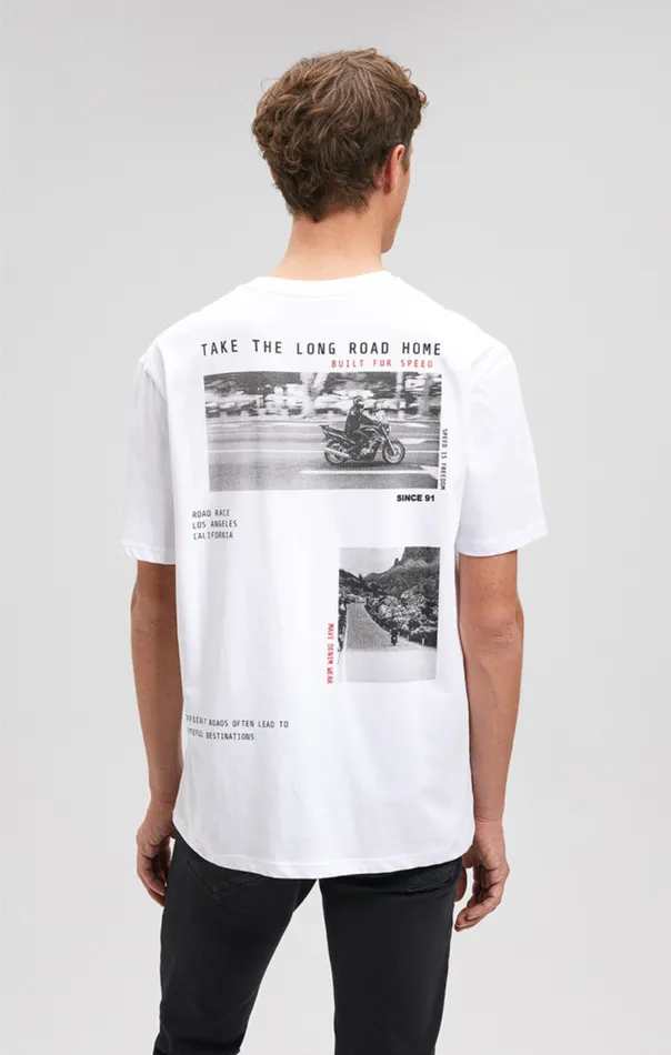 Men Los Angeles Print TShirt In White Mavi Jeans TShirts Men Los Angeles Print TShirt In White Mavi Jeans TShirts