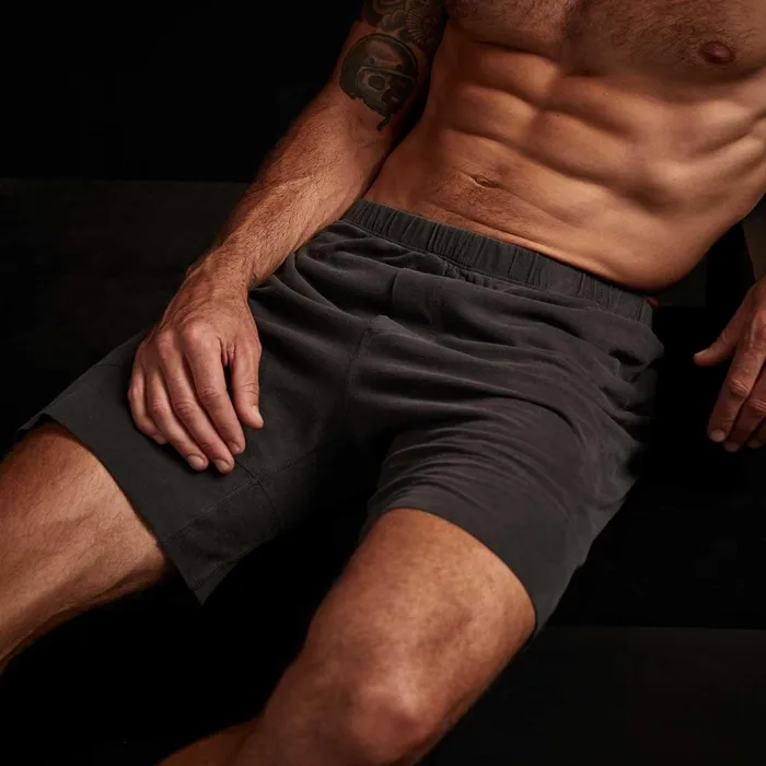 Men Lounge James Perse Boxer Short Classic Fit Carbon Pigment