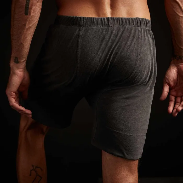 Men Lounge James Perse Boxer Short Classic Fit Carbon Pigment