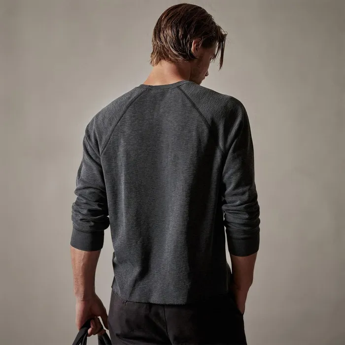 Men Lounge James Perse Long Sleeve Thermal Raglan Magma Pigment