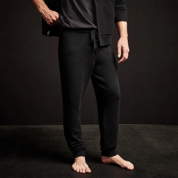 Men Lounge James Perse Recycled Cashmere Track Pant Black