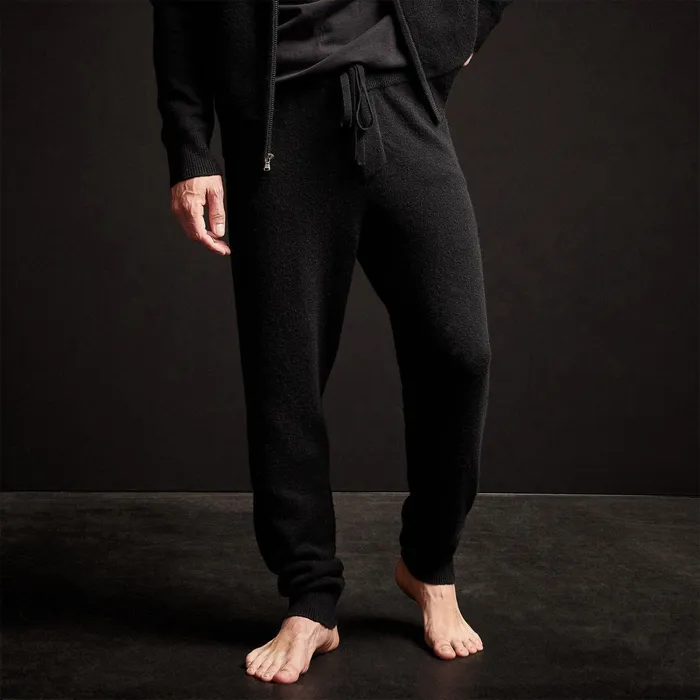 Men Lounge James Perse Recycled Cashmere Track Pant Black