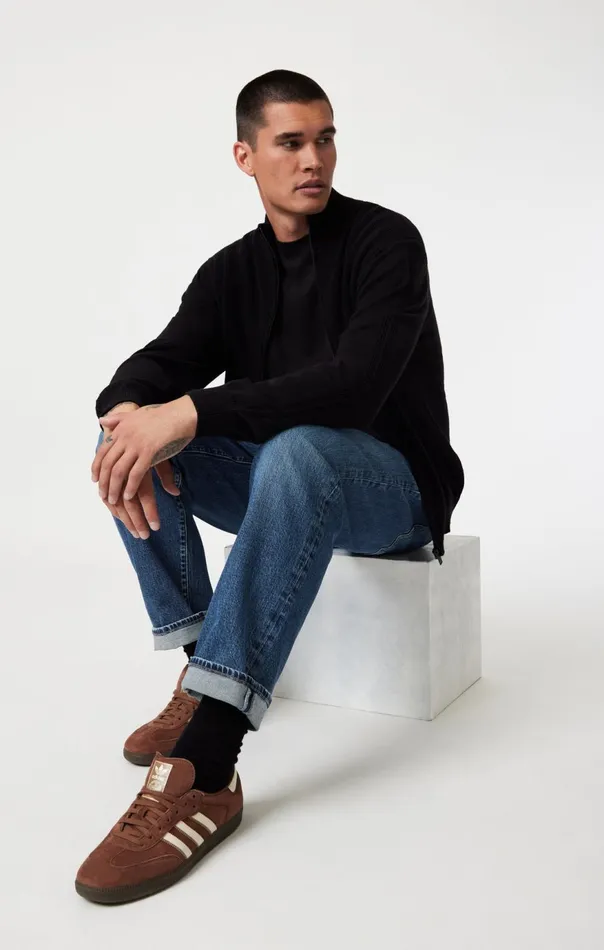 Men Marcel Loose Straight Leg In Mid Brushed Classic Blue Mavi Jeans Denim Men Marcel Loose Straight Leg In Mid Brushed Classic Blue Mavi Jeans Denim