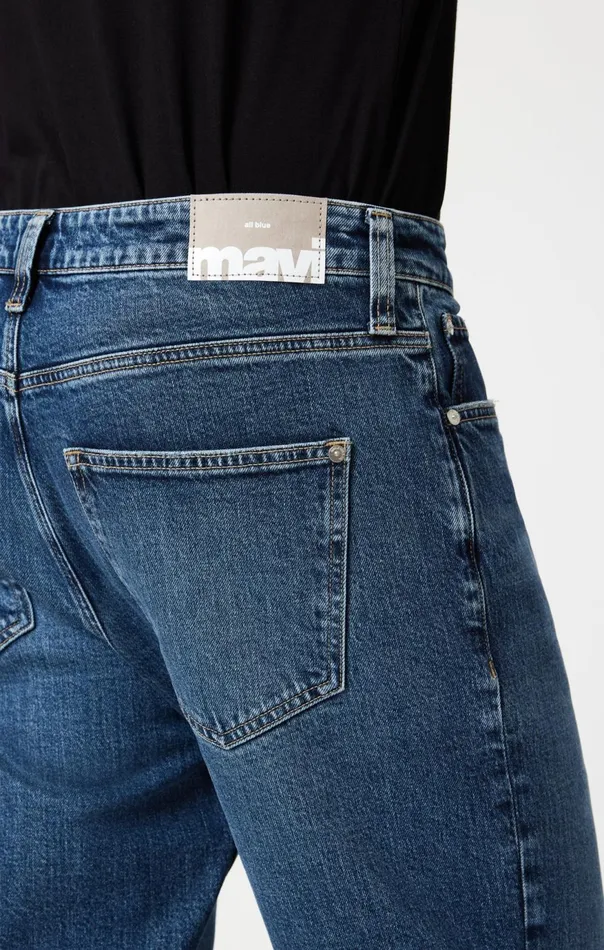 Men Marcel Loose Straight Leg In Mid Brushed Classic Blue Mavi Jeans Denim Men Marcel Loose Straight Leg In Mid Brushed Classic Blue Mavi Jeans Denim