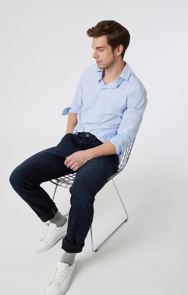 Men Marcus Slim Straight Leg In Blue Black Brushed Supermove Mavi Jeans Denim Men Marcus Slim Straight Leg In Blue Black Brushed Supermove Mavi Jeans Denim