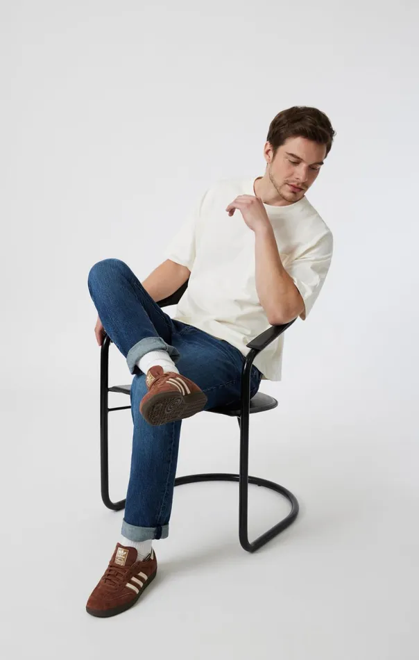 Men Marcus Slim Straight Leg In Dark Brushed Classic Blue Mavi Jeans Denim Men Marcus Slim Straight Leg In Dark Brushed Classic Blue Mavi Jeans Denim